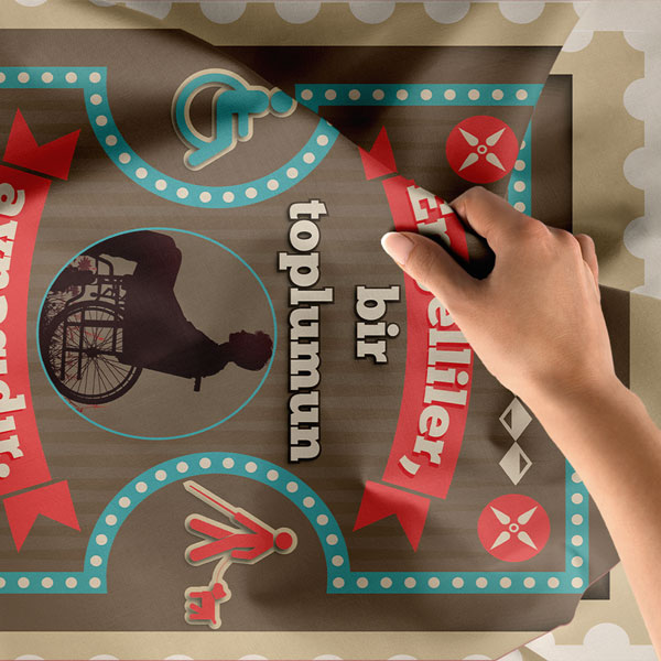 Engelli Farkındalık Duvar Örtüsü 8501