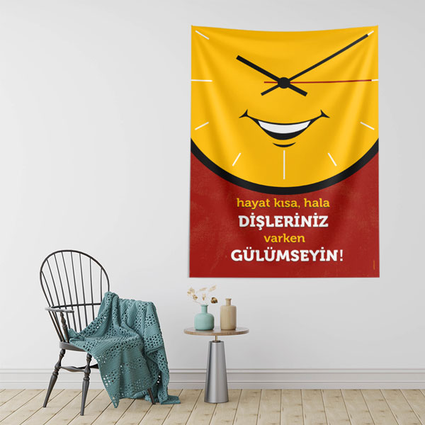 Diş Klinikleri İçin Modern Desenli Duvar Örtüsü Kumaş Baskı 8505