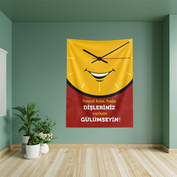 Diş Klinikleri İçin Modern Desenli Duvar Örtüsü Kumaş Baskı 8505