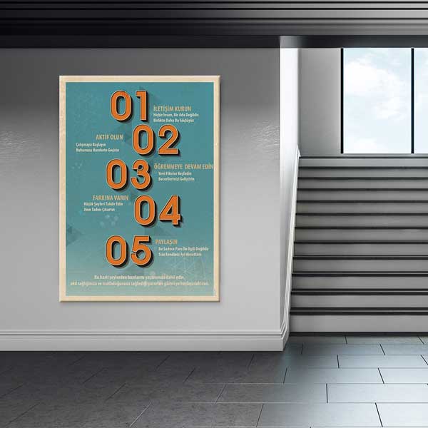 Akıl Sağlığı İçin 5 Öneri Kanvas Tablo – 1238