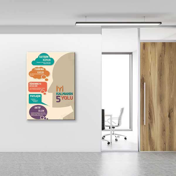 İyi Kalmanın 5 Yolu Poster Tablo – 1246