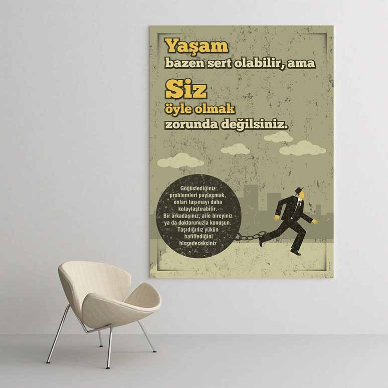 Eksik Parça Temalı Puzzle Kanvas Tablo – 1267