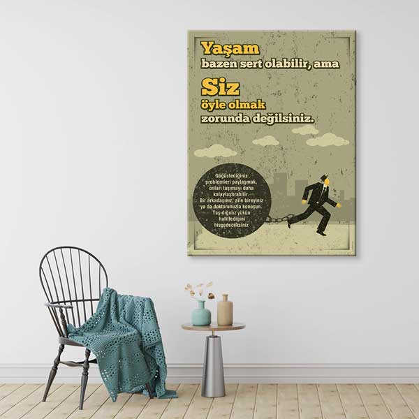 Eksik Parça Temalı Puzzle Kanvas Tablo – 1267