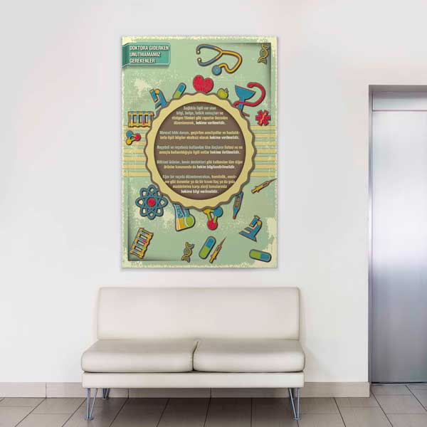 Sağlıklı Yaşam Rehberi Duvar Panosu - Kapsamlı Bilgilendirme – 1401