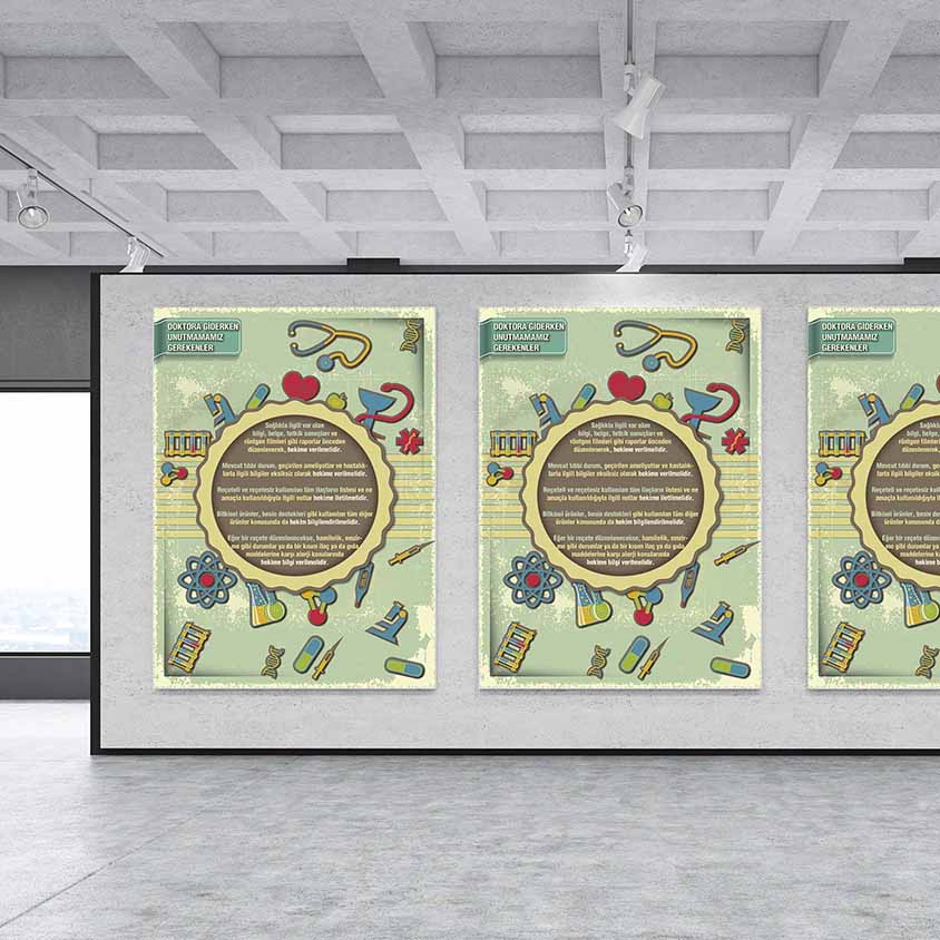 Sağlıklı Yaşam Rehberi Duvar Panosu - Kapsamlı Bilgilendirme – 1401