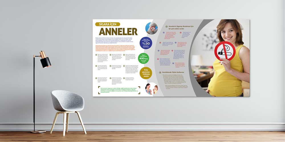 Sigara İçen Anneler Bilgilendirme Posteri 1804