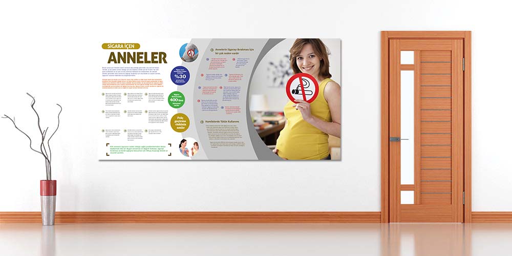 Sigara İçen Anneler Bilgilendirme Posteri 1804