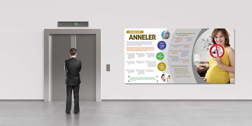 Sigara İçen Anneler Bilgilendirme Posteri 1804