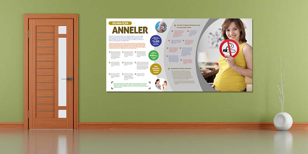Sigara İçen Anneler Bilgilendirme Posteri 1804