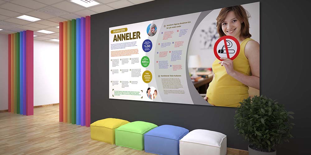 Sigara İçen Anneler Bilgilendirme Posteri 1804