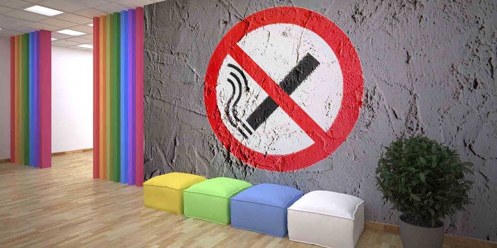 hastane-duvar-dekoru-1909-01 Brütalist Tarzda Sigara Yasaklı Duvar Kağıdı 1909