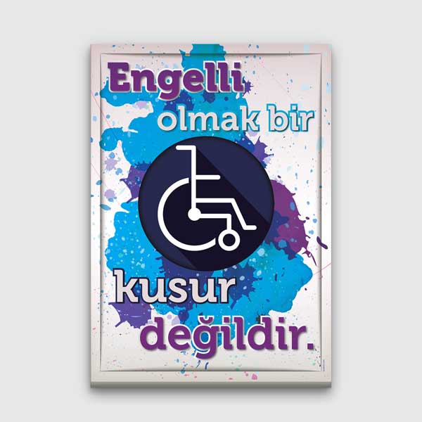 Engelli Bilinci Temalı Duvar Tablosu – 2013