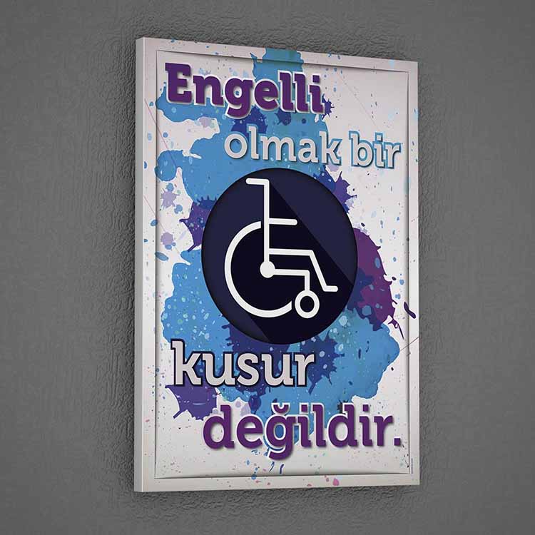 Engelli Bilinci Temalı Duvar Tablosu – 2013