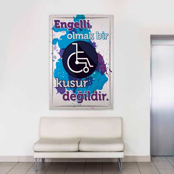 Engelli Bilinci Temalı Duvar Tablosu – 2013