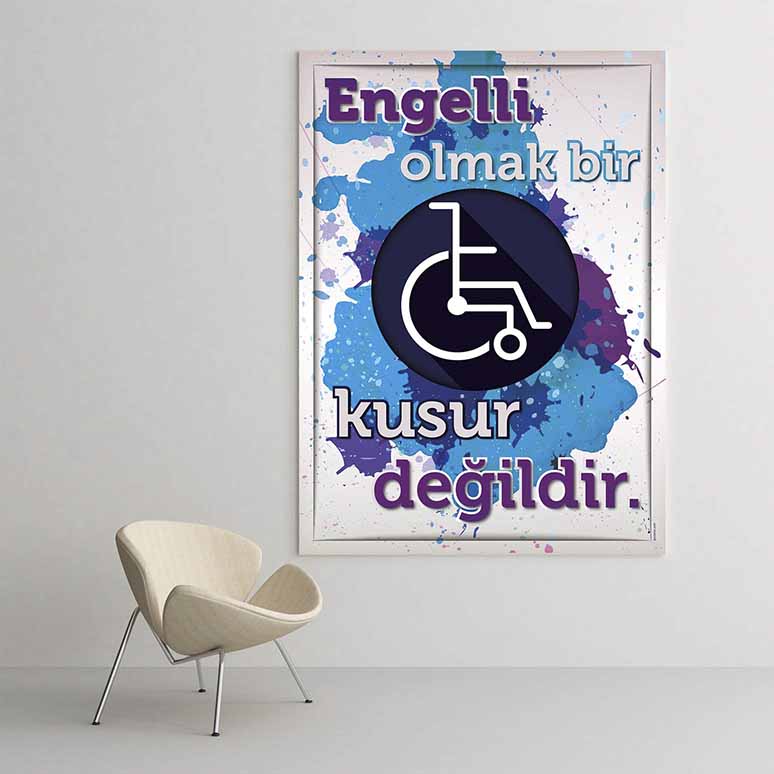 Engelli Bilinci Temalı Duvar Tablosu – 2013