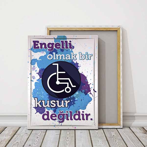Engelli Bilinci Temalı Duvar Tablosu – 2013
