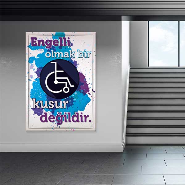 Engelli Bilinci Temalı Duvar Tablosu – 2013