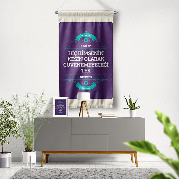 Sağlık Nimet Duvar Flaması 8178