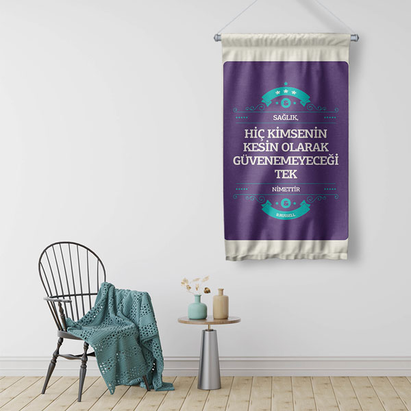 Sağlık Nimet Duvar Flaması 8178