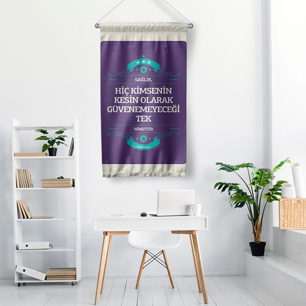 Sağlık Nimet Duvar Flaması 8178