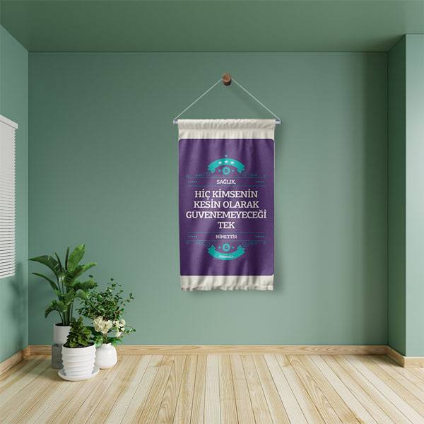 Sağlık Nimet Duvar Flaması 8178