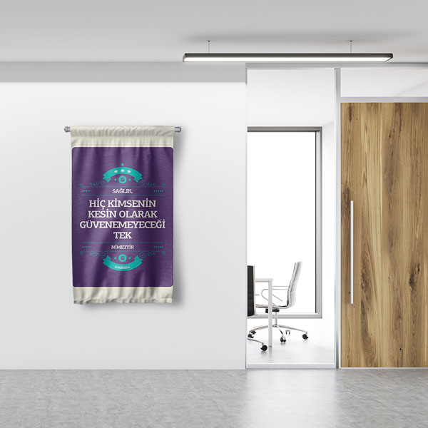 Sağlık Nimet Duvar Flaması 8178