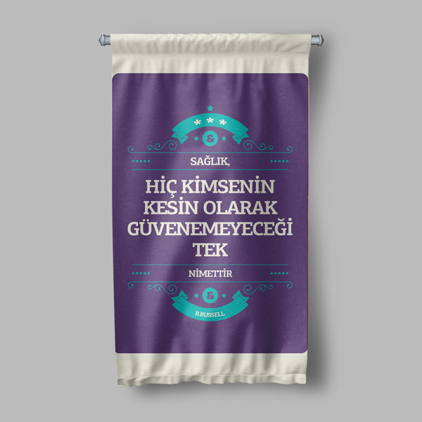 Sağlık Nimet Duvar Flaması 8178