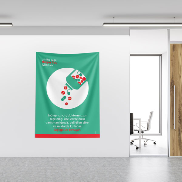 Doğru İlaç Kullanımı Duvar Örtüsü 8513