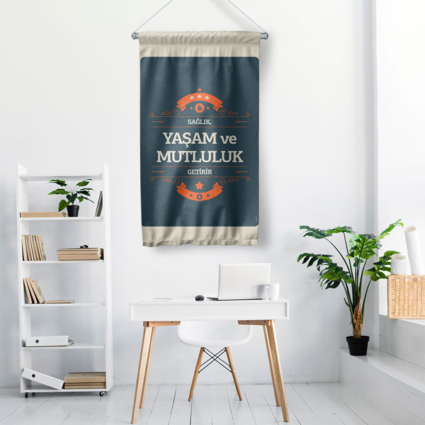 hastane-duvar-flama-8177-02 Sağlık Yaşam Mutluluk Duvar Flaması 8177