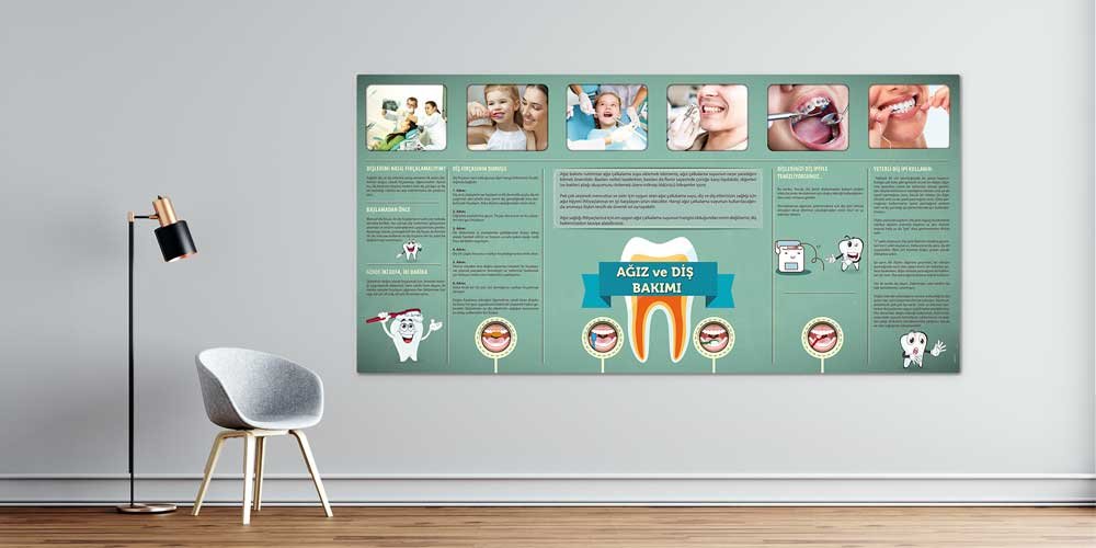 hastane-duvar-kagitlari-1193-00 Ağız ve Diş Sağlığı Duvar Dekoru – 1193