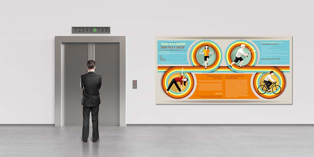 Daha Fazla Hareket Daha Fazla Sağlık Posteri 1387