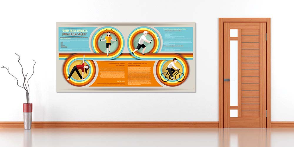 Daha Fazla Hareket Daha Fazla Sağlık Posteri 1387