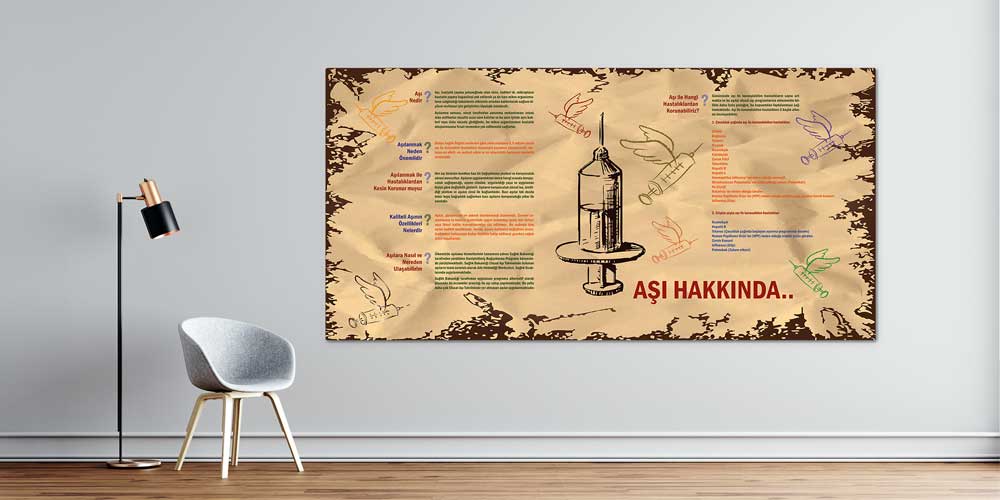hastane-duvar-kagitlari-1724-00 Aşı ve Korunma Temalı Poster 1724
