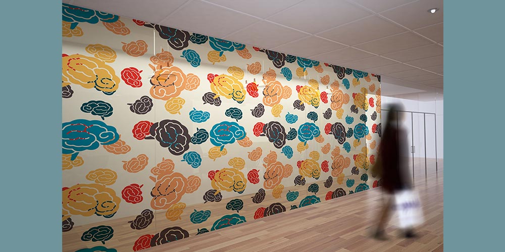 hastane-duvar-kagitlari-2537-01 Renkli Beyin Desenli Duvar Kağıdı 2537
