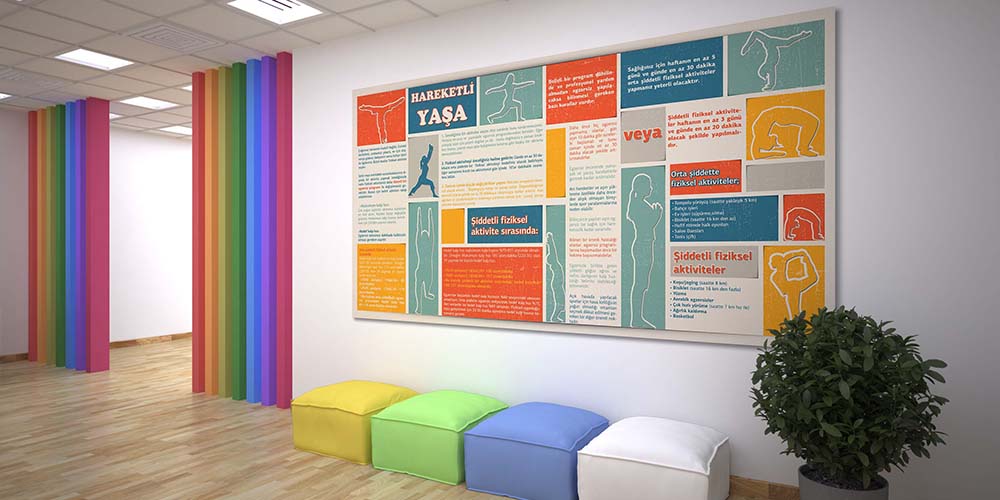 Hareketli Yaşa Fiziksel Aktivite Bilgilendirme Posteri 1388