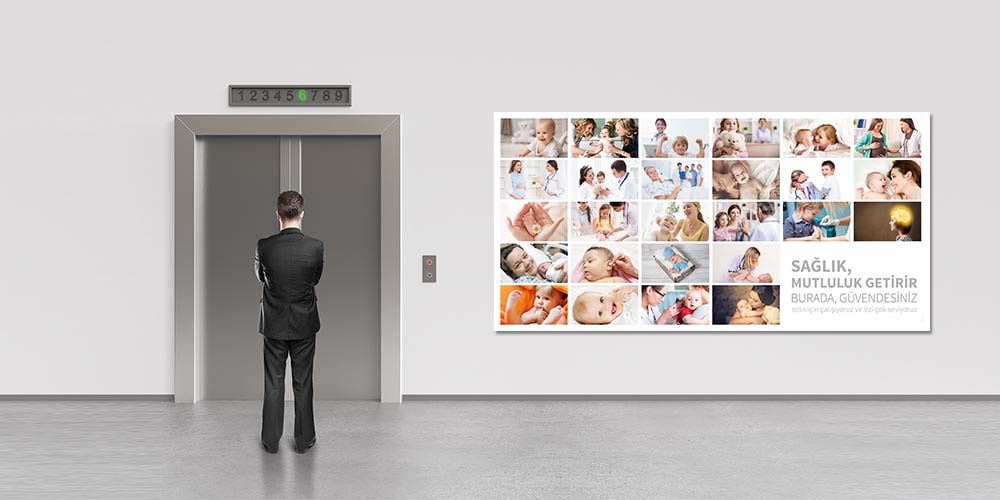 Hastane Pozitif Atmosfer Dekoru - Sağlık ve Güven Temalı Poster  1830
