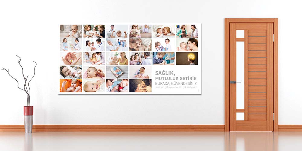 Hastane Pozitif Atmosfer Dekoru - Sağlık ve Güven Temalı Poster  1830