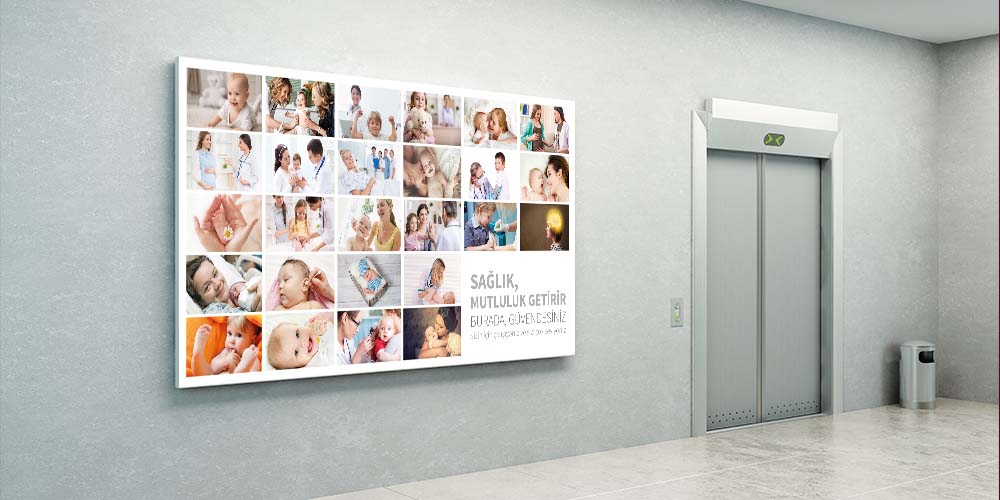 Hastane Pozitif Atmosfer Dekoru - Sağlık ve Güven Temalı Poster  1830