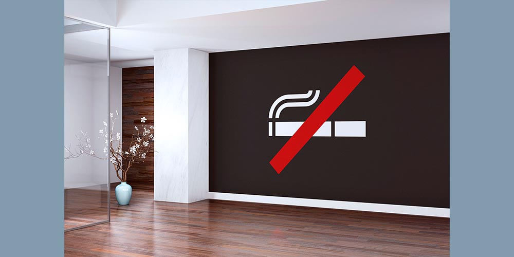 hastane-duvar-kaplamalari-1907-01 Sigara Yasak İşareti İçeren Dekoratif Posteri 1907