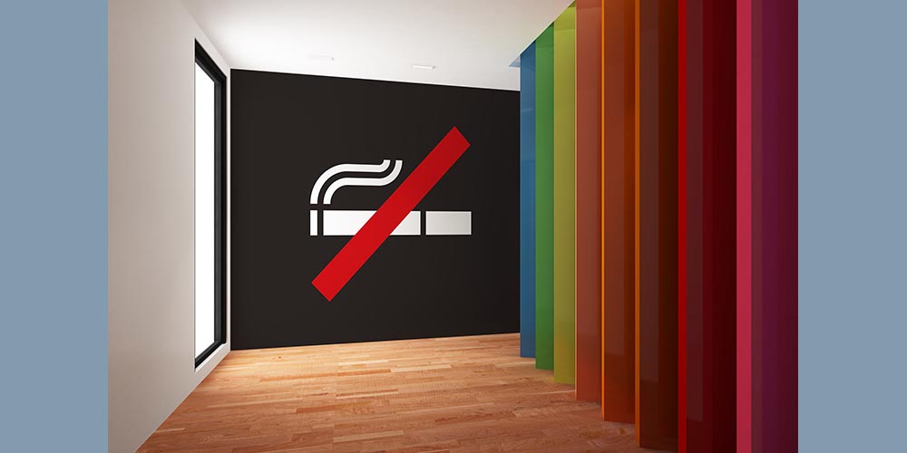 hastane-duvar-kaplamalari-1907-03 Sigara Yasak İşareti İçeren Dekoratif Posteri 1907