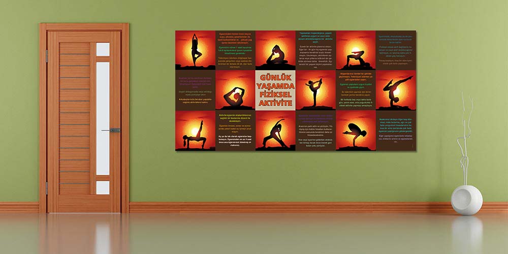 Günlük Yaşamda Fiziksel Aktivite Poster Seti 1389
