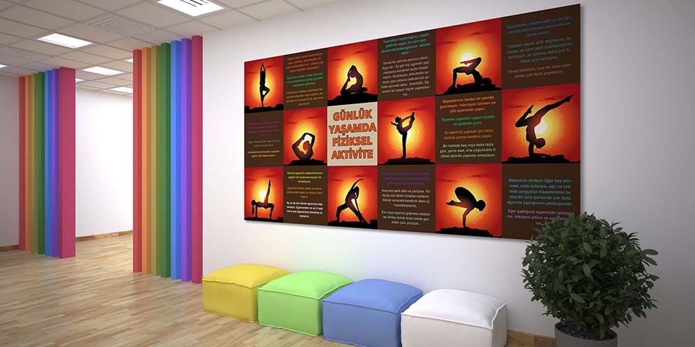 Günlük Yaşamda Fiziksel Aktivite Poster Seti 1389