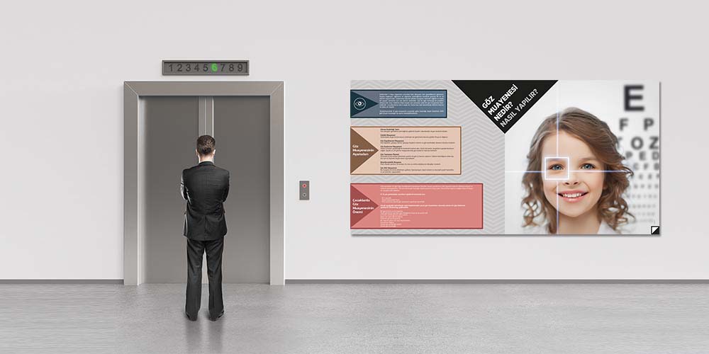 Göz Muayenesi Bilgilendirme ve Görüş Testi Duvar Panosu 1518