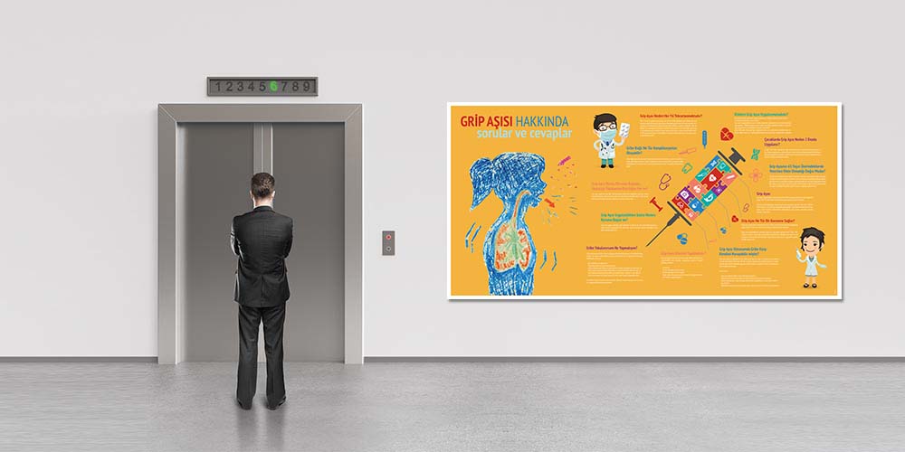 Grip Aşısı Hakkında Bilgilendirici Poster 1726