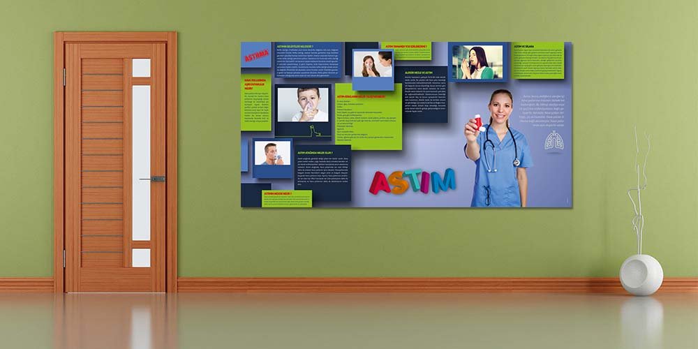 hastane-duvar-malzemeleri-1810-04 Astım Bilgilendirme ve Farkındalık Panosu (Hemşireli) 1810