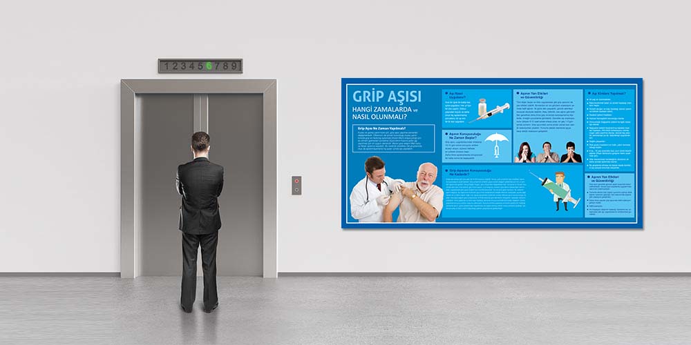 Grip Aşısı Hakkında Bilgilendirme Panosu 1816