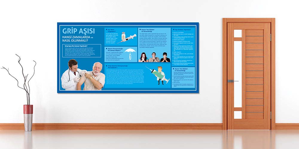 Grip Aşısı Hakkında Bilgilendirme Panosu 1816