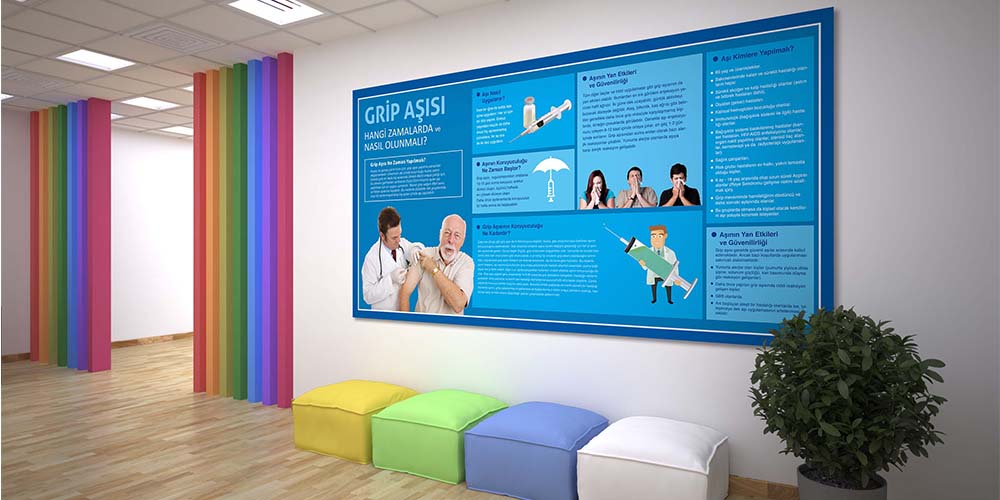 Grip Aşısı Hakkında Bilgilendirme Panosu 1816