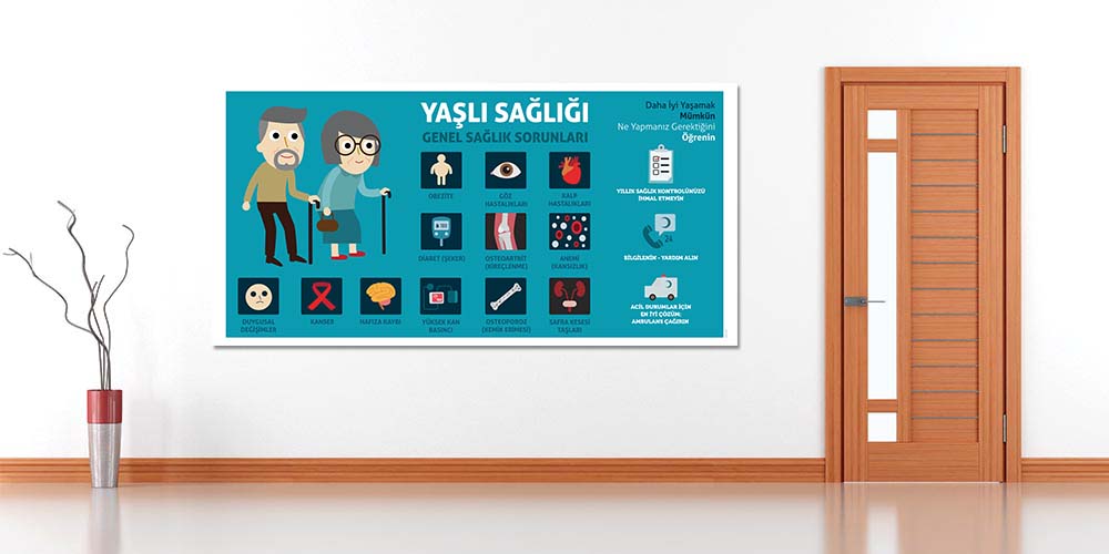 hastane-duvar-panosu-1822-01 Yaşlı Sağlığı Genel Sağlık Sorunları Posteri 1822
