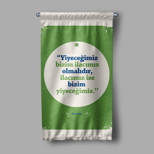 Sağlıklı Yaşam Duvar Flaması 8175